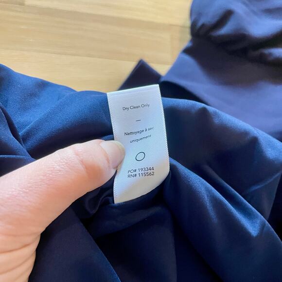 NWT Likely Alia Long Puff Sleeve Mini Dress Puffy sz 14 Navy Blue $248 Women's - Picture 10 of 16